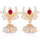 Alloy Gold Plated Earrings for Women (Gold, Set of 1)