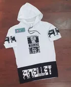 Half Sleeves Hoodie T-shirt for Men 