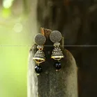 Vighnaharta Traditional Alloy Antique Finish Jhumki 