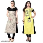 Crepe Printed Kurti for Women 