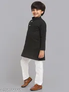 Cotton Blend Kurta with Pyjama for Boys 