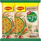 Maggi Nutri- Licious Masala Veg Atta Noodles 2X72.5g (Pouch) (Set Of 2)