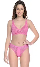PIBU Satin Lingerie Set for Women 