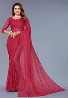 Net Floral Saree for Women 