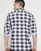 FREANKMEN Casual Cotton Men Checkered Shirt 