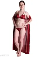 Satin Nightdress Set for Women 