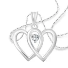 Vighnaharta Alloy Magic Heart Solitaire Rodium Plated Pendant With Chain For Women & Girls 