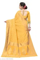 Chanderi Cotton Zari Woven Saree for Women 
