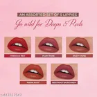 Rsentera's Ayurvedic Liquid Lipstick Kit Set of 5 with Long Lasting Matte Finish, Hydrating & Lightweight Lip Colour, Deeps & Reds - Paraben & Silicon Free - 5 ml