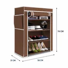 Lightweight 4 Layer PVC [Plastic] Multipurpose Organiser with Brown zip cover [DIY] Do-It-Yourself