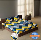 Sarangi Multicolor Abstract Fitted Bedsheet 190X183X20Cm