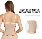 एयर ब्रेथ टम्मी गृप बेल्ट वैस्ट ट्रेनर ट्रिम्मर एंड स्लिमिंग कोर्सेट 3 हुक्स गिर्डल विद वायर सपोर्ट 