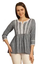 Cotton Printed Top for Women 