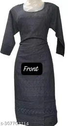 Rayon Embroidered Kurti for Women 