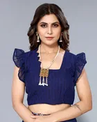 Georgette Floral Print Saree for Women 