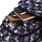 Polyester Backpack Bag, Navy Blue