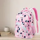 Polyester Backpack Bag, Pink
