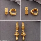 Gold Plated Earring/Stud/Bali Combo For Women'S/Girls