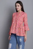 Cotton Printed Top for Women 