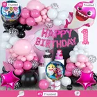 Baby Shark Theme 1st Happy Birthday Decoration,Multicolour,Set Of 1