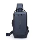 Motorcycle Bag Chest Bag for Men (Blue)