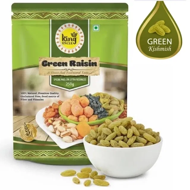 किंग अंकल ग्रीन किशमिश 250 g