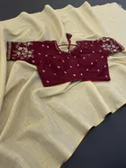 Art Silk Solid Saree for Women 