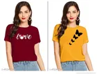 Half Sleeves Printed T-shirts for Women & Girls 