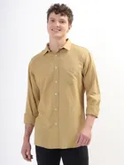 100% Cotton Full Sleeves Solid Shirt for Men 