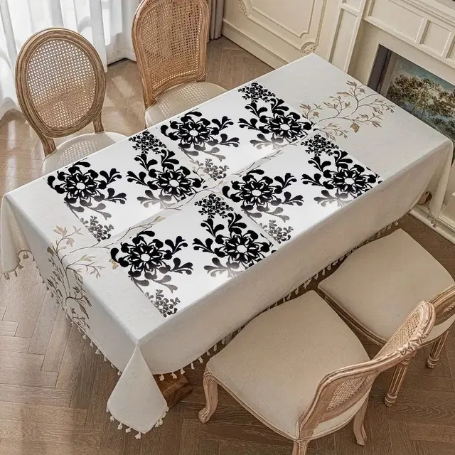 PVC Printed Dining Table Placemats (Multicolor, 30x45 cm) (Pack of 6)