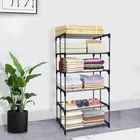 6 Layers Book Shelf (Black)