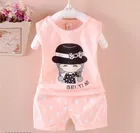 Hosiery Printed Clothing Set for Kids 