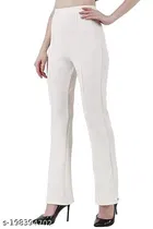 Cotton Blend Trouser for Women 