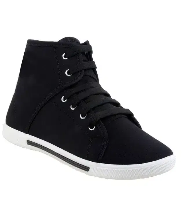 Bersache Lightweight Casual Shoes for Boys (Black, 13C)