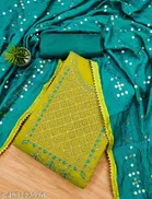 Chanderi Cotton Unstitched Suits for Women 