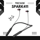 Tecsox Spark 411 In-the-ear Bluetooth Headset with Upto 30h Talktime Deep Bass - Black