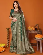 Banarasi Silk Zari Woven Saree for Women 