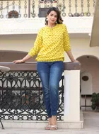 Rayon Printed Top for Women 