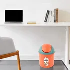 Round Mini Plastic Dustbin - Assorted