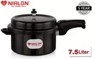 Nirlon Hard Anodised Aluminium Outer Lid Pressure Cooker 