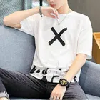 फैशन ग्लोब राउंड नैक हाफ स्लीव्स टी-शर्ट फॉर मेंस 