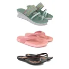 Combo of Heels with Slippers & Sandals for Women 