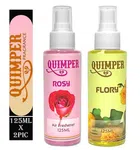 Quimper Rosy & Flory Room Air Freshener (125 ml, Pack of 2)