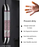 KANUSHI Industries® 1Pc Fridge Cover for Top with 6 Utility Pockets + 2 Fridge Handle Cover 