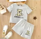 Cotton Half Sleeves T-Shirt with Pant Clothing Set for Kids 