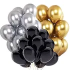 50 Pieces Metallic Balloons Of Golden 