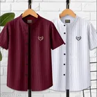 Striped Cotton Blend T-Shirt for Boys 
