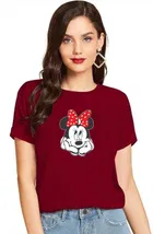 Half Sleeves Printed T-shirt for Women & Girls 