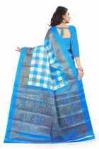 SVB खादी सिल्क साड़ी विद ब्लाउज पीस 