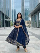 Printed A-line Kurta Set for Women 